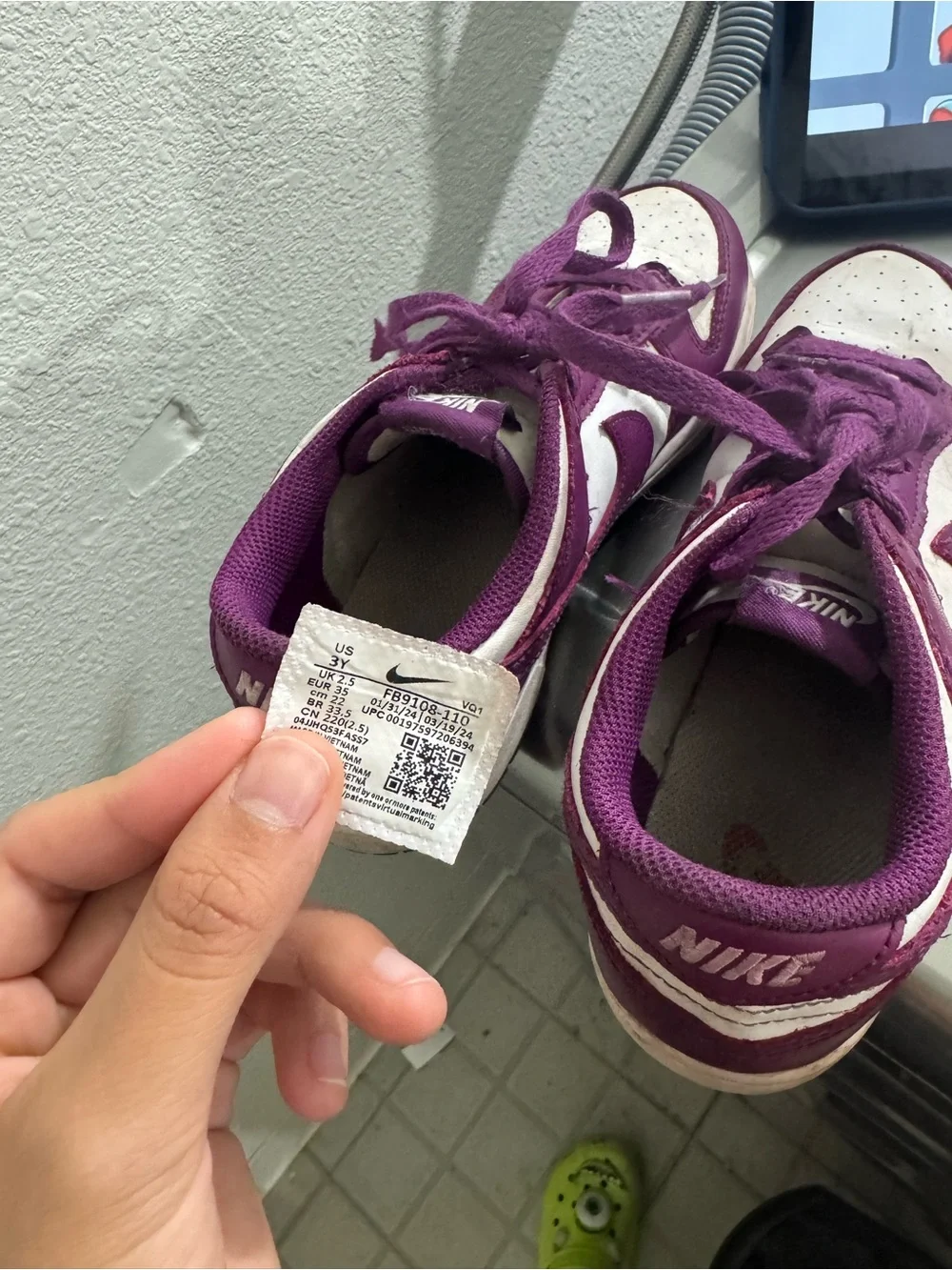 Nike purple dunks